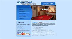 Desktop Screenshot of northtexaspooltablemovers.com